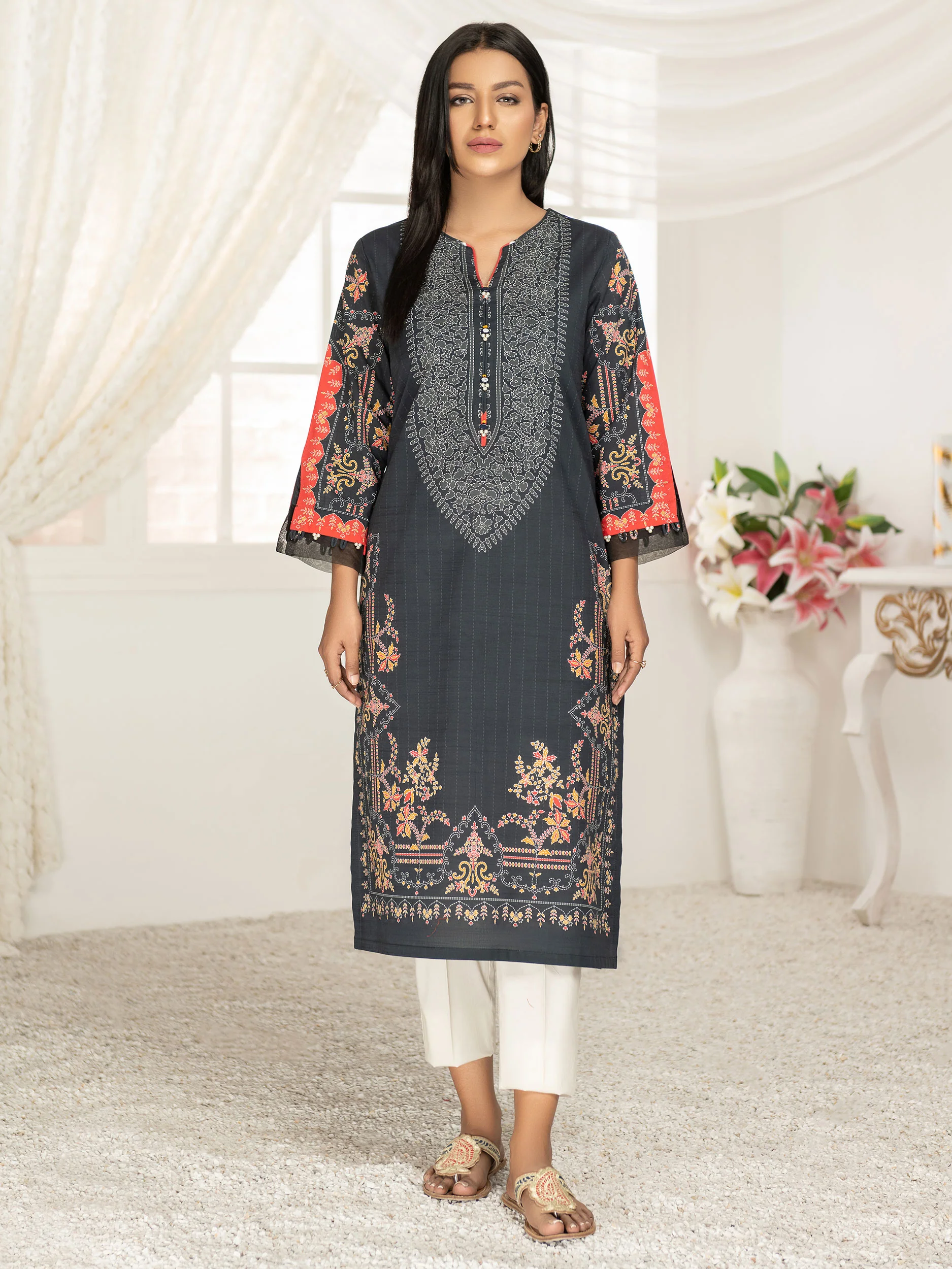 Lawn Shirt-Printed (Unstitched)