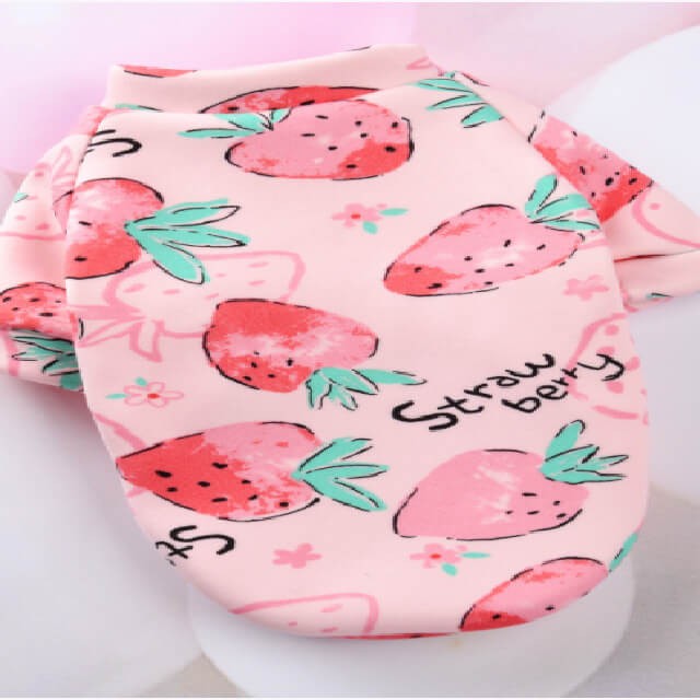 warm pet shirt Medium size pink