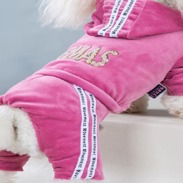 Pet pink large size jumpsuit