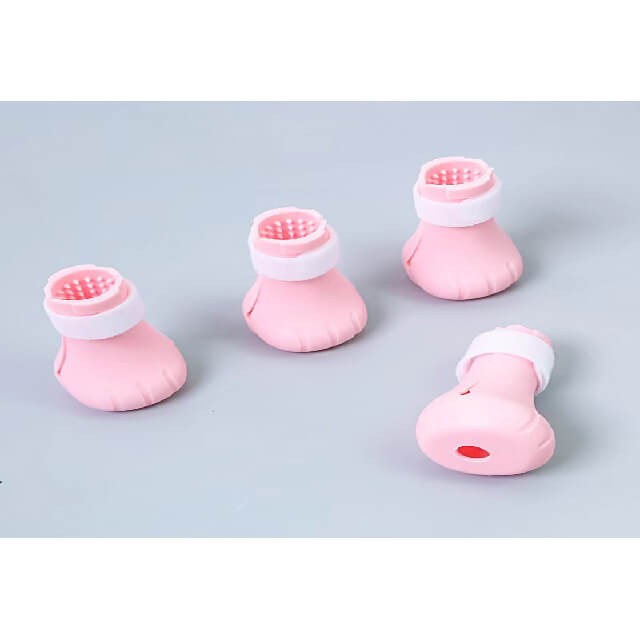 Adjustable Cat Foot Cover Pet Anti-Scratch pink