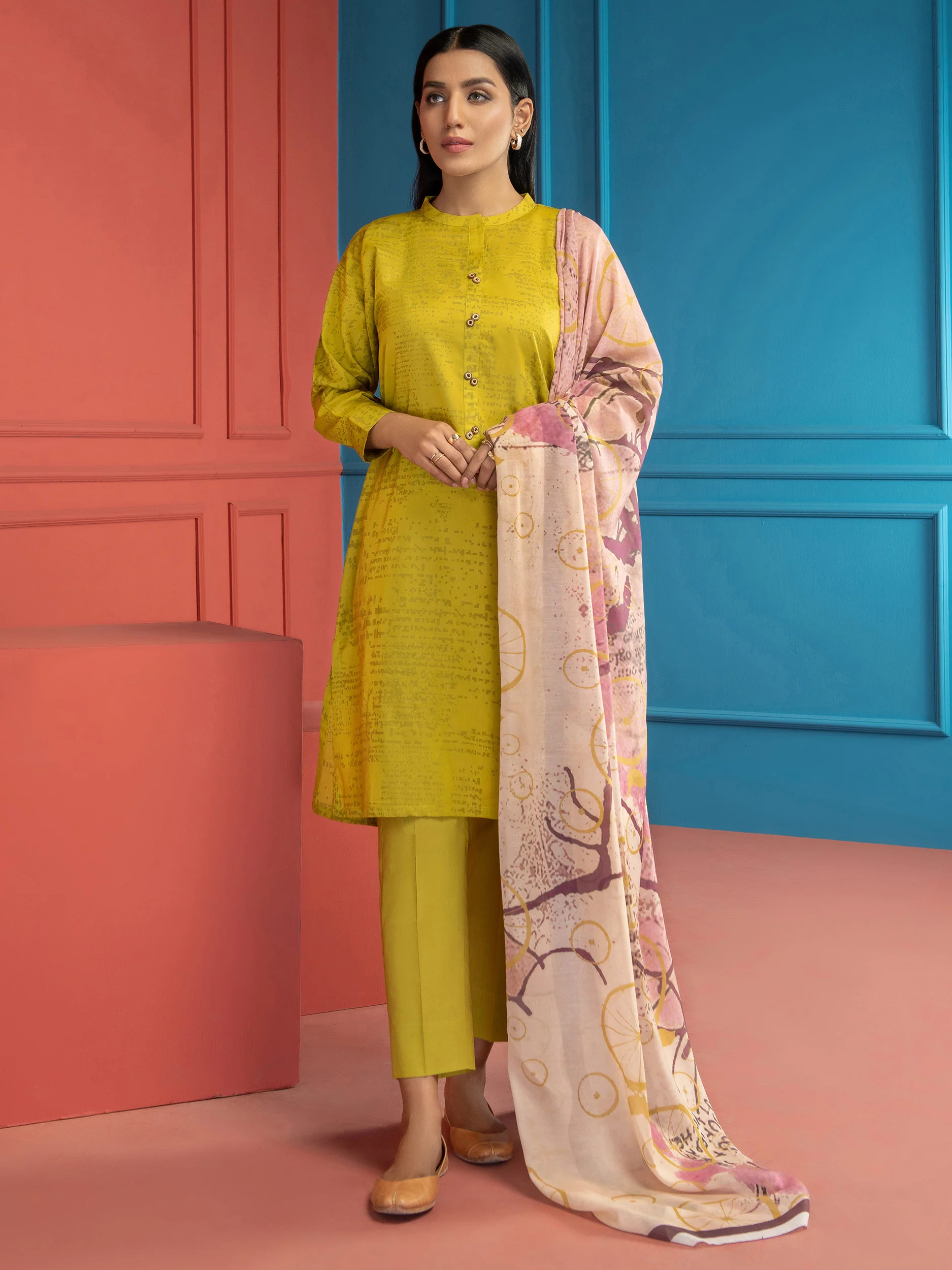 3 Piece Lawn Suit-Printed (Unstitched)