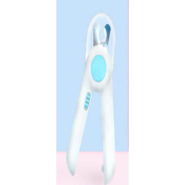 Blue led light nail clipper