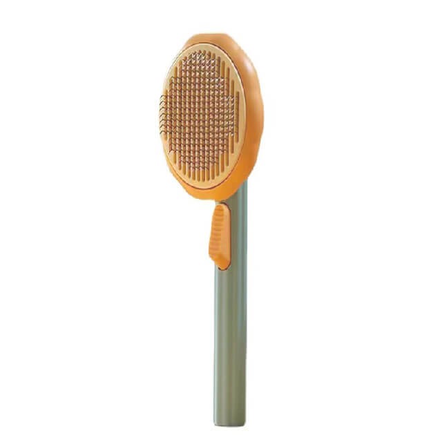 Pet yellow sunflower hair brush