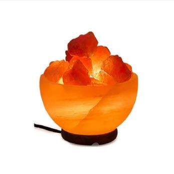 Salt Bowl with Crystal Lamp - Multicolor